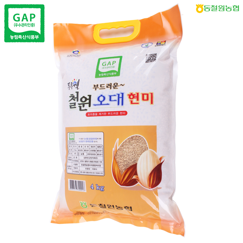 동철원농협 철원오대 현미 4kg